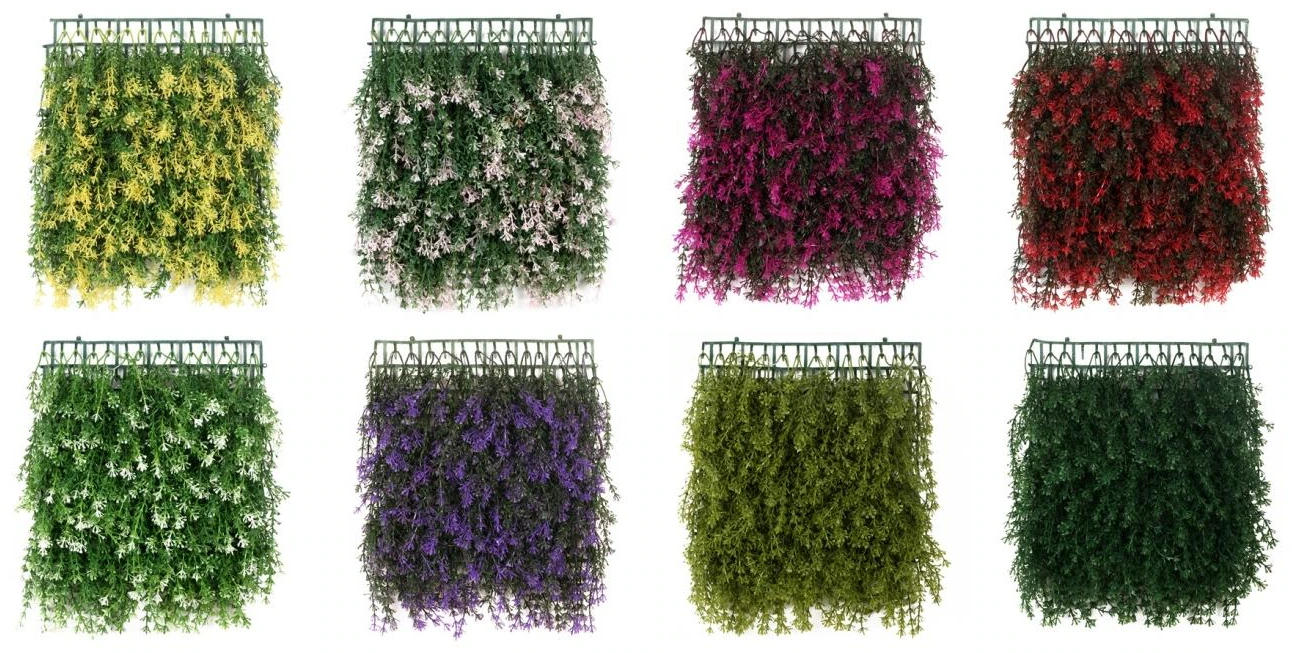 Vertical mat with green leave